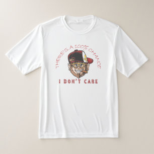 T-shirt Singe cool avec chapeau et cigare – “100% de chanc
