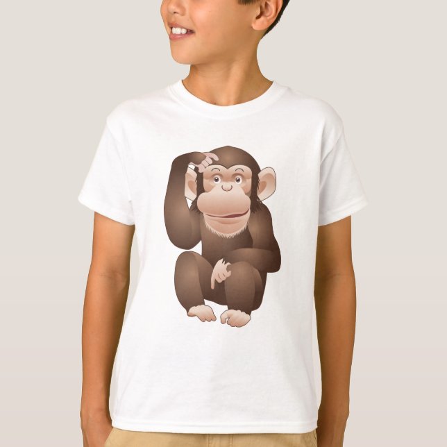 T-shirt Singe curieux (Devant)
