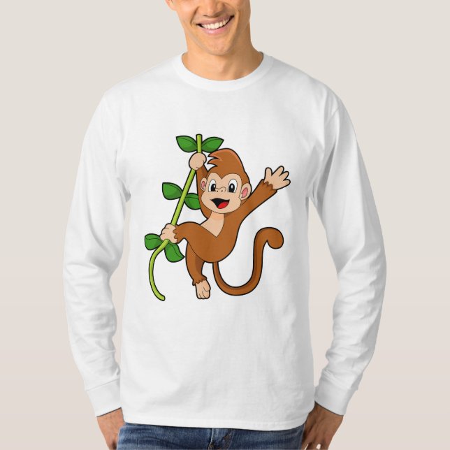T-shirt Singe dans la jungle (Devant)