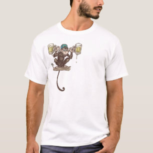 T-shirt Singe de bière par des studios de Mudge