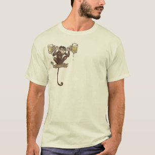 T-shirt Singe de bière par des studios de Mudge