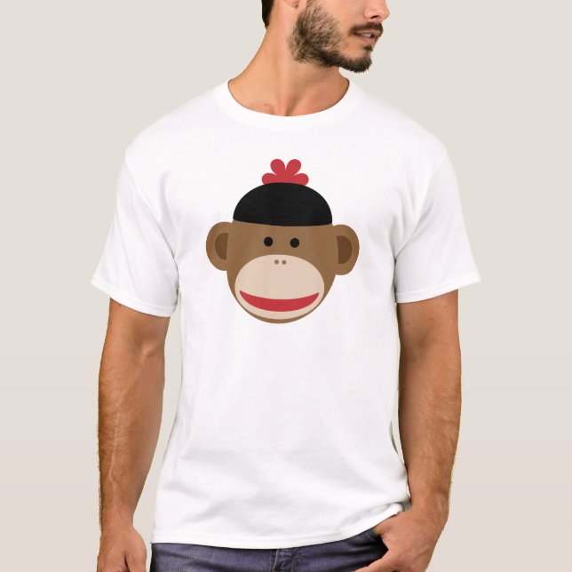 T-shirt singe de chaussette (Devant)