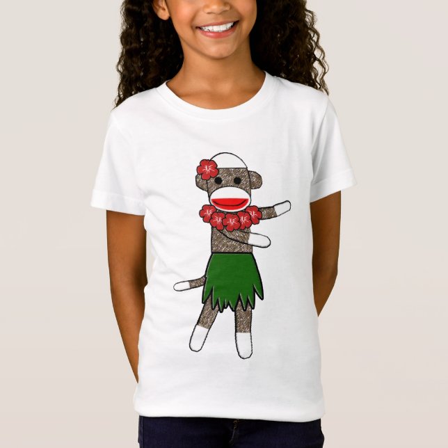 T-Shirt Singe de chaussette de danse polynésienne - bébé (Devant)