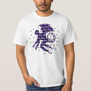 T-shirt Singe de crâne de vol