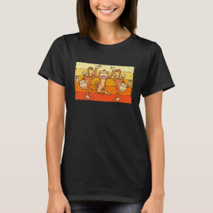 T-shirt Singe de danse mignon adulte Animal sauvage 2