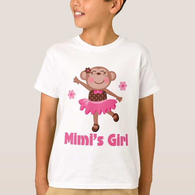 T-shirt Singe de fille de Mimis (Devant)
