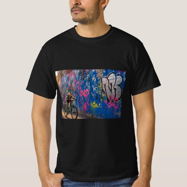 T-shirt singe de graffiti  (Devant)