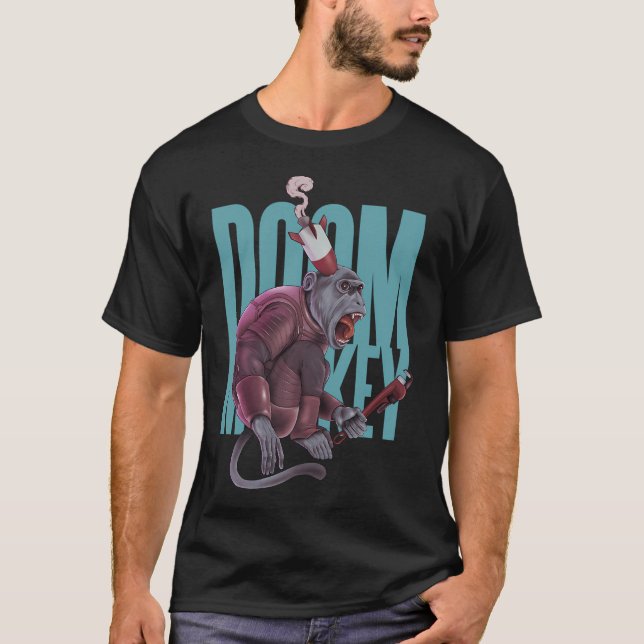 T-shirt Singe de la mort (sombre) (Devant)