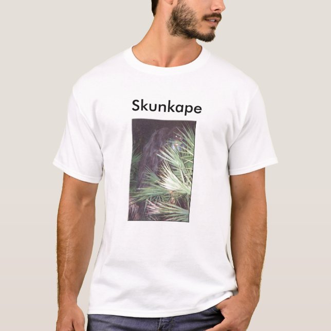T-shirt singe de mouffette, Skunkape (Devant)