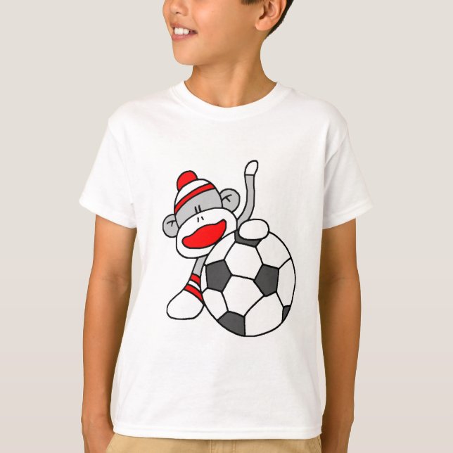 T-shirt Singe de soccer (Devant)
