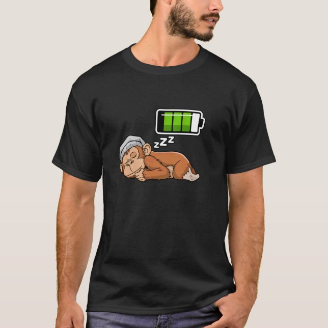 T-shirt Singe dormant rechargeant nuit heure de coucher (Devant)