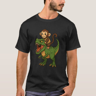T-shirt Singe drôle Dinosaure Trex Zoo Amateur d'animaux G