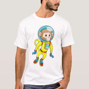 T-shirt Singe en astronaute