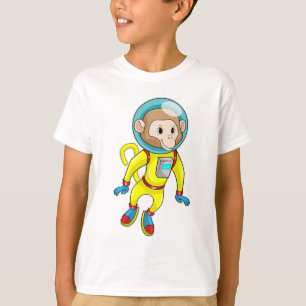 T-shirt Singe en astronaute