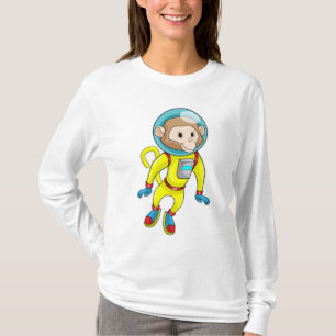 T-shirt Singe en astronaute