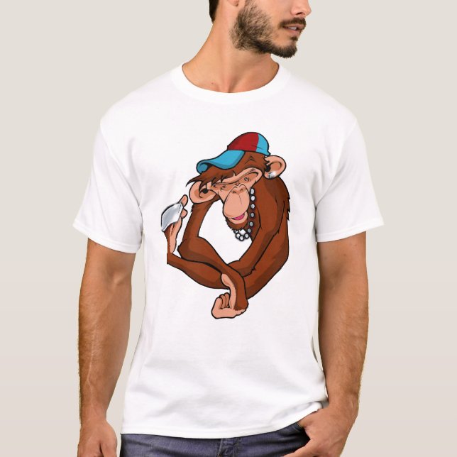 T-shirt Singe en laiton (Devant)