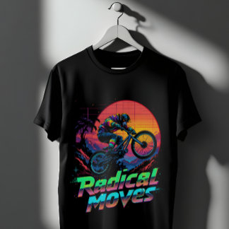 T-shirt Singe faisant une cascade à vélo