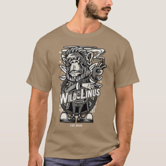 T-shirt Singe fumeur par Wild Linus fille d'Allemagne