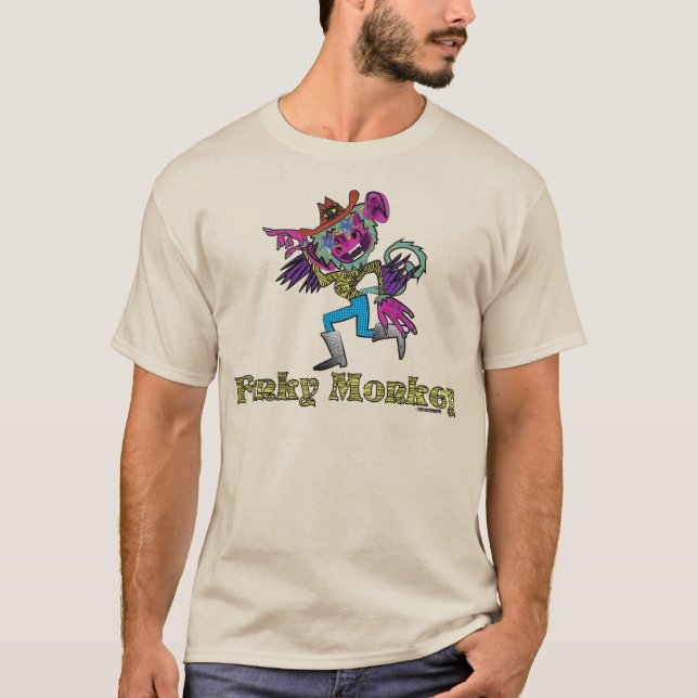 T-shirt Singe funky  (Devant)