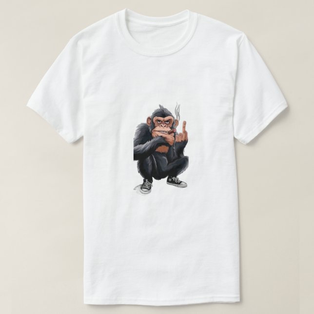 T-shirt Singe funky  (Design devant)