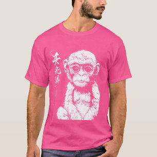 T-shirt Singe gras Art japonais I Chonk Monkey