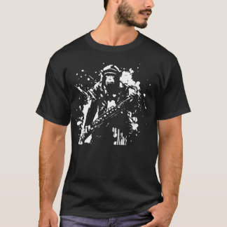 T-shirt singe joue du saxophone