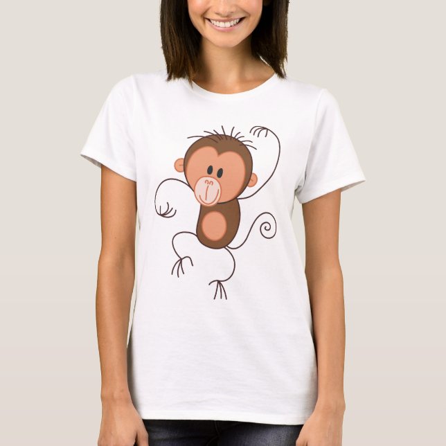 T-shirt Singe mignon de danse (Devant)