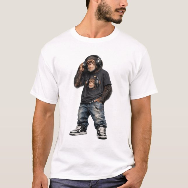 T-Shirt Singe Mode Musique (Devant)
