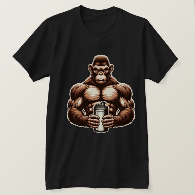 T-shirt Singe musculaire fort (Design devant)