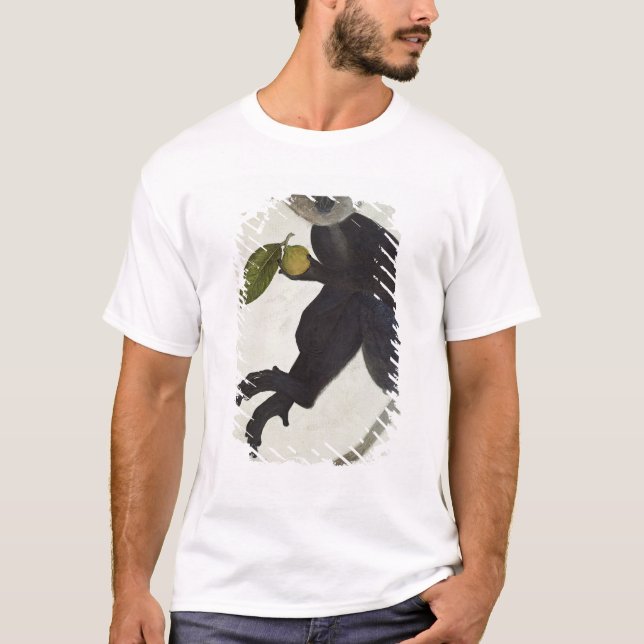 T-shirt Singe noir (Devant)