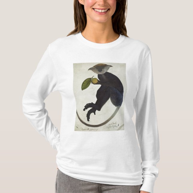 T-shirt Singe noir (Devant)