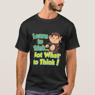 T-shirt Singe penseur critique