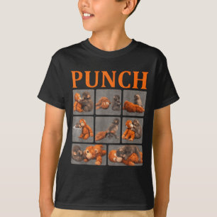 T-shirt singe poing bébé mignon animal drôle