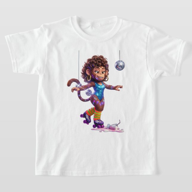 T-shirt Singe rétro disco années 80 (Poser)