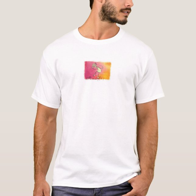 T-shirt Singe - signe chinois (Devant)