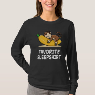 T-shirt Singe Singes Sieste Endormi Sommeil Pyjama Pyjamas