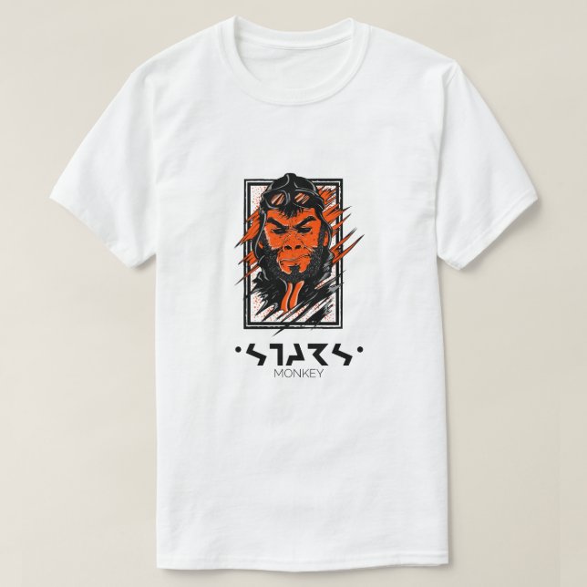T-shirt Singe spatial aviateur (Design devant)