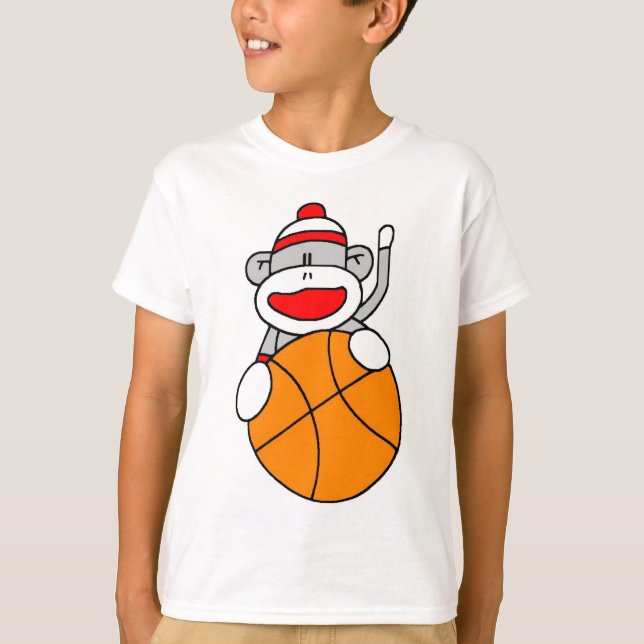 T-shirt Singe sportif de basket (Devant)
