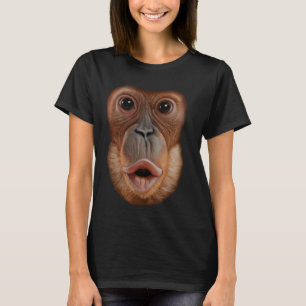 T-shirt Singe Stomach drôle Mème Ape Gorilla