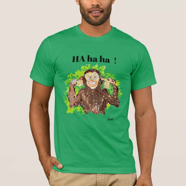 T-shirt Singe-T-Chemise Autour (Devant)