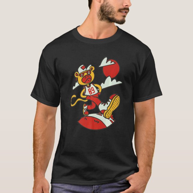 T-shirt Singe Tough Anniversaire 9 ans Singe (Devant)