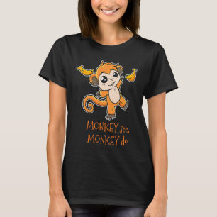 T-shirt Singe Voir Singe Do Zoo Animal Primate Zookeeper