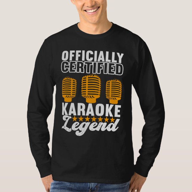 T-shirt Singer Outfit Karaoke Legend (Devant)