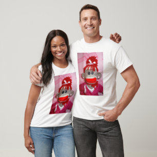 T-shirt Singes de chaussette pour le micro de