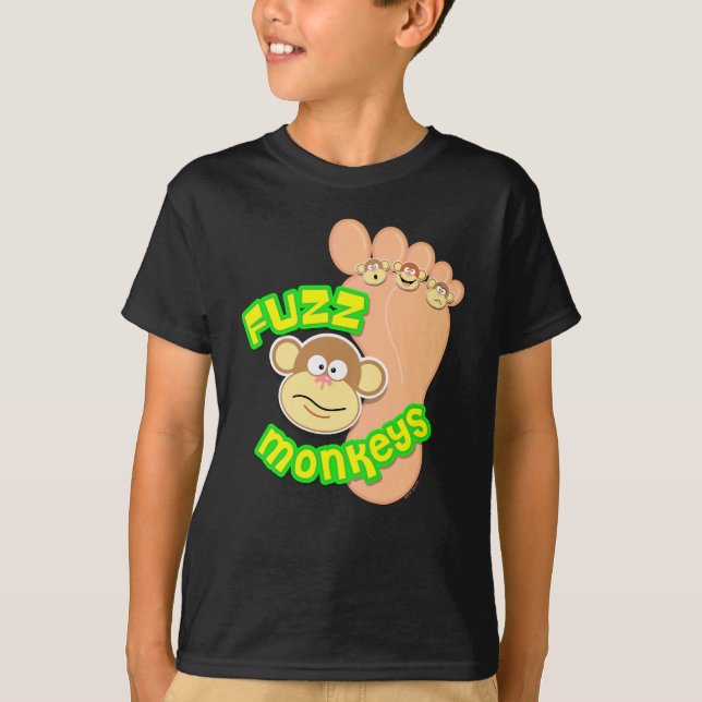 T-shirt Singes de duvet (Devant)