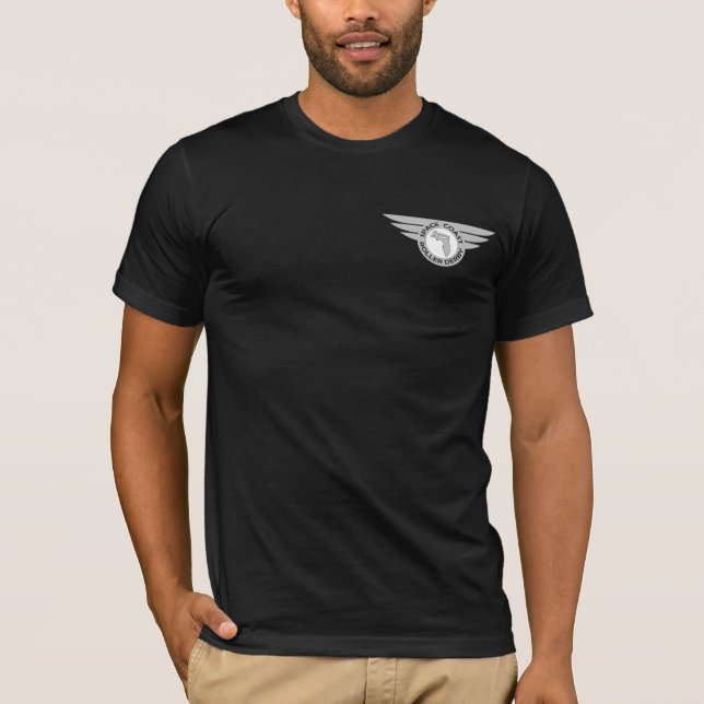 T-shirt Singes de mouffette de côte de l'espace (Devant)