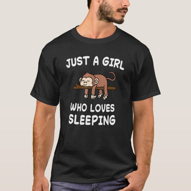T-shirt Singes singes Nap Dormir dormir Pyjama Pyjama (Devant)