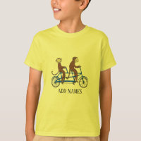 Singes sur Vélo, ajouter du texte, Chemise
