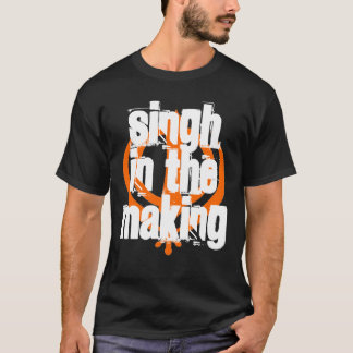 T-shirt Singh dans la fabrication, noir - customisé