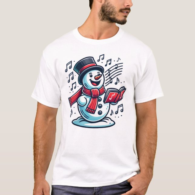 T-shirt Singing Snowman (Devant)
